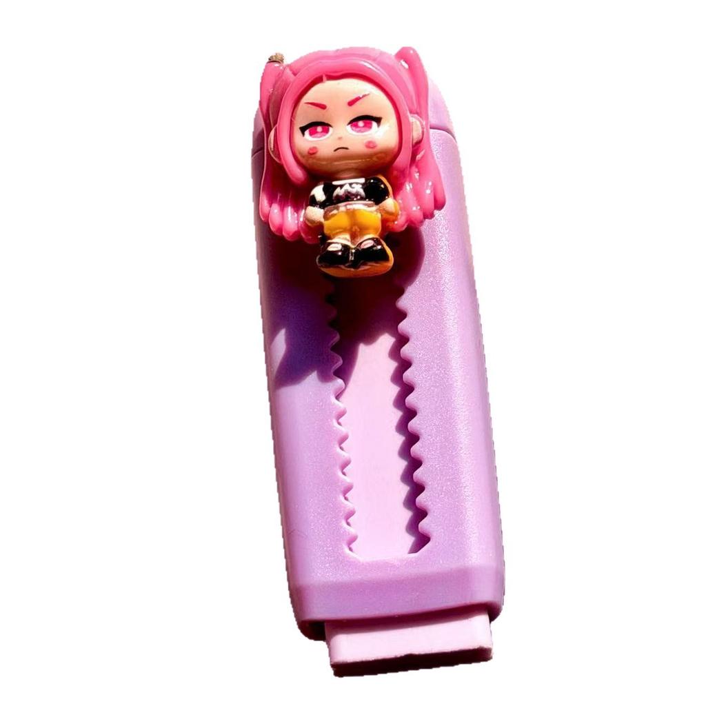 6CPS New Hunting Witch Group Push-Pull Eraser Cartoon Witch Pencil Eraser No Shavings Student Learning Stationery Gift