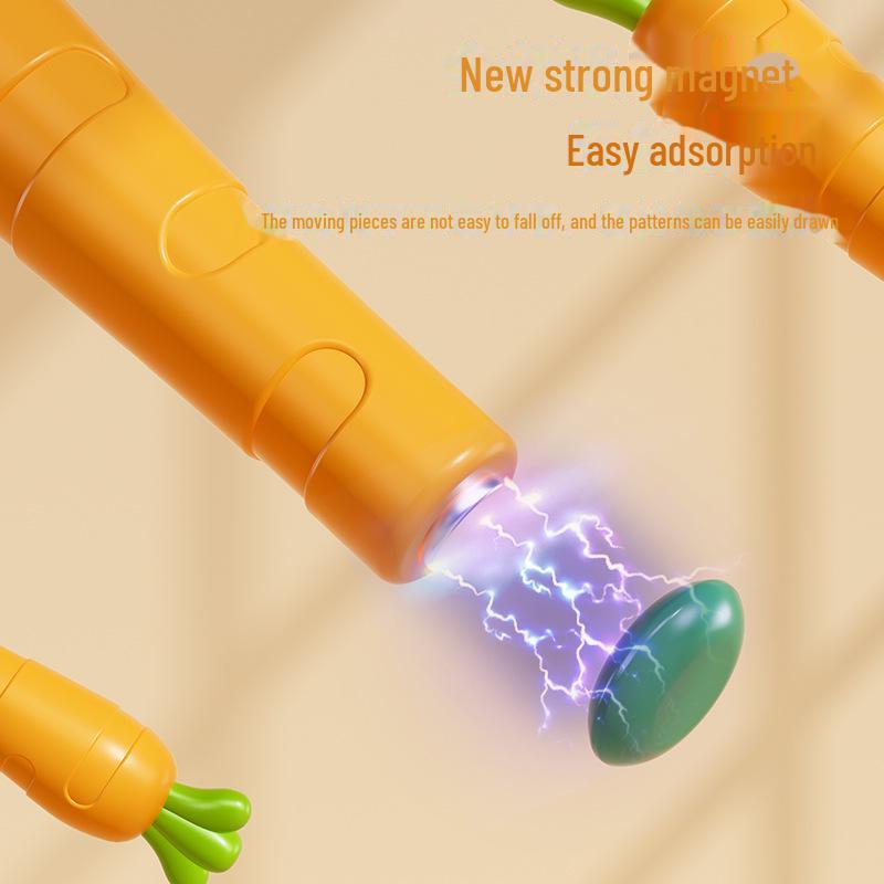 Магнитная доска для рисования для детей в виде кролика - Улучшает концентрацию, Образовательная, Креативная, Развивающая игрушка