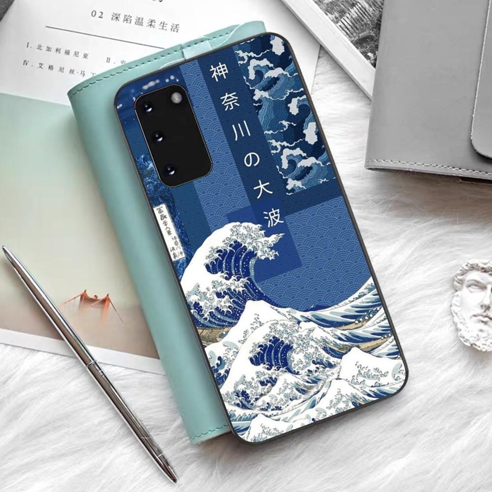 Японская Волна Аниме Дракон Чехол для Телефона Для Samsung S 9 10 20 21 22 23 30 23 24 Plus Lite Ultra FE S10lite Fundas