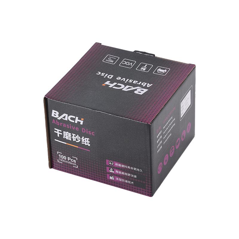 6-дюймовый 17-отверстий флисовый шлифовальный диск из фиолетовой глины для сухой шлифовки