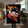 Фланелевое одеяло с принтом персонажей Dragon Ball, Высококачественное, Удобное для всех сезонов, Декор для дома, Тепло и уют, Идеально для рождественских подарков