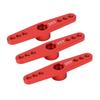 3Pcs 25T Aluminum Alloy RC Servo Arm Horn Long Type for 1 10 Remote Control Car Upgrade PartRed