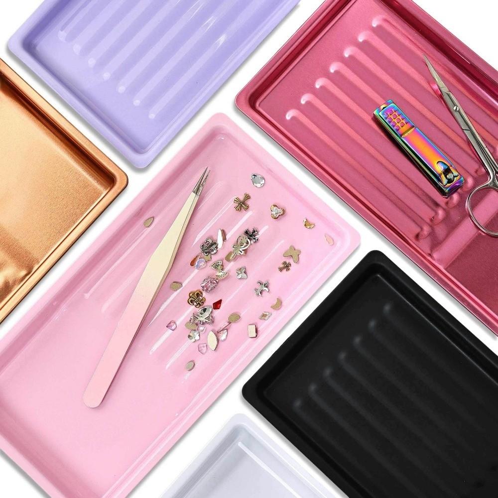 Multifunctional Storage Tray Multi-Color Nail Art Plate Portable Cosmetic Plate For Nail Salon