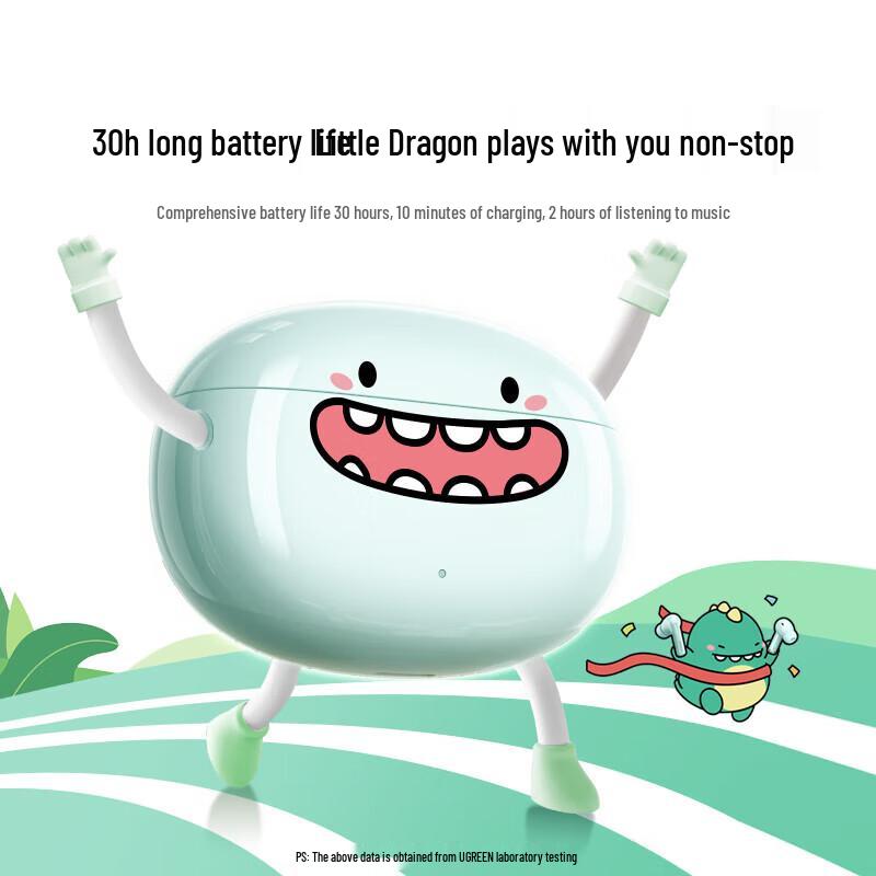 Ugreen Наушники HiTune T6s Little Dragon Green Edition с ANC