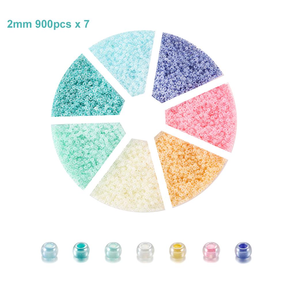 1Set with Box Glass Seed Beads Czech Charm Crystal Spacer Glass Bead For Jewelry Making Kits DIY Handmade Supplies Accessories Set
