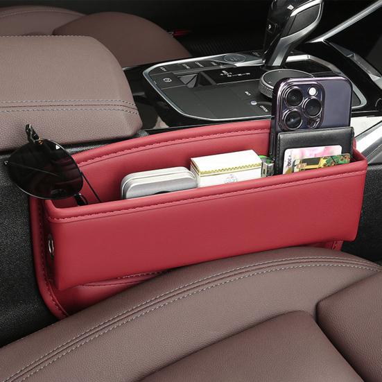 Ящик для хранения автомобильного сиденья с отверстием для кабеля, большой емкости, износостойкий органайзер на центральной консоли, аксессуары для салона автомобиля