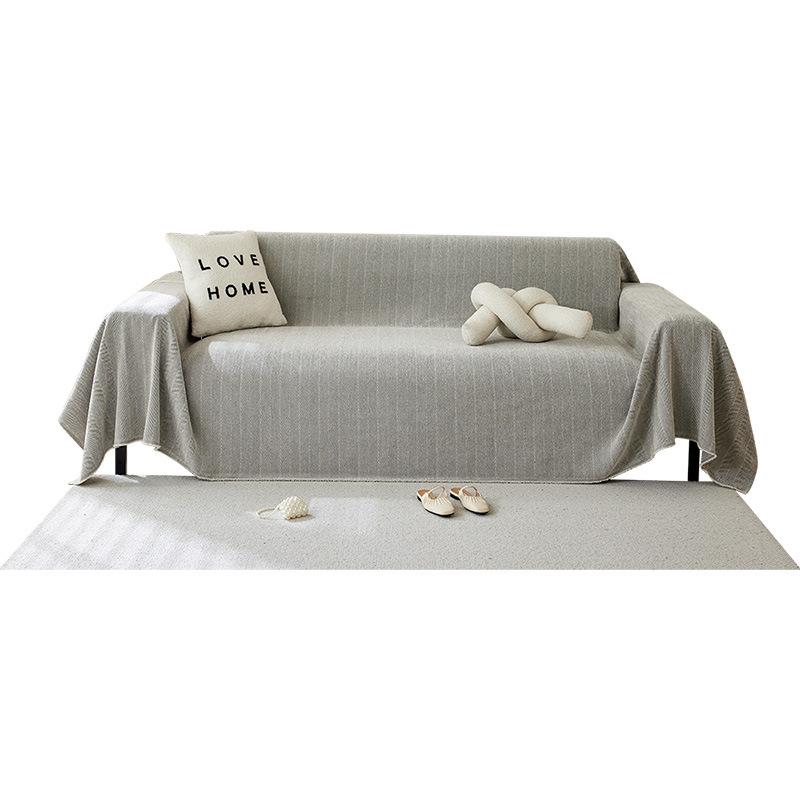 Простой однотонный узор в елочку, расширенный чехол для дивана, полотенце, тканевая подушка для дивана, универсальный чехол для дивана с полным покрытием, задняя бабка, четыре сезона