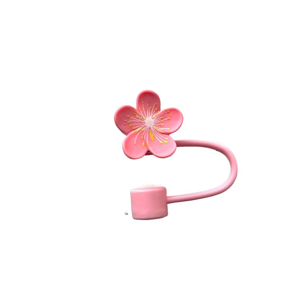 Dust-Proof Straw Topper Flower Straw Tips Lids Portable Straw Tips Covers for Stanley 10mm Straw
