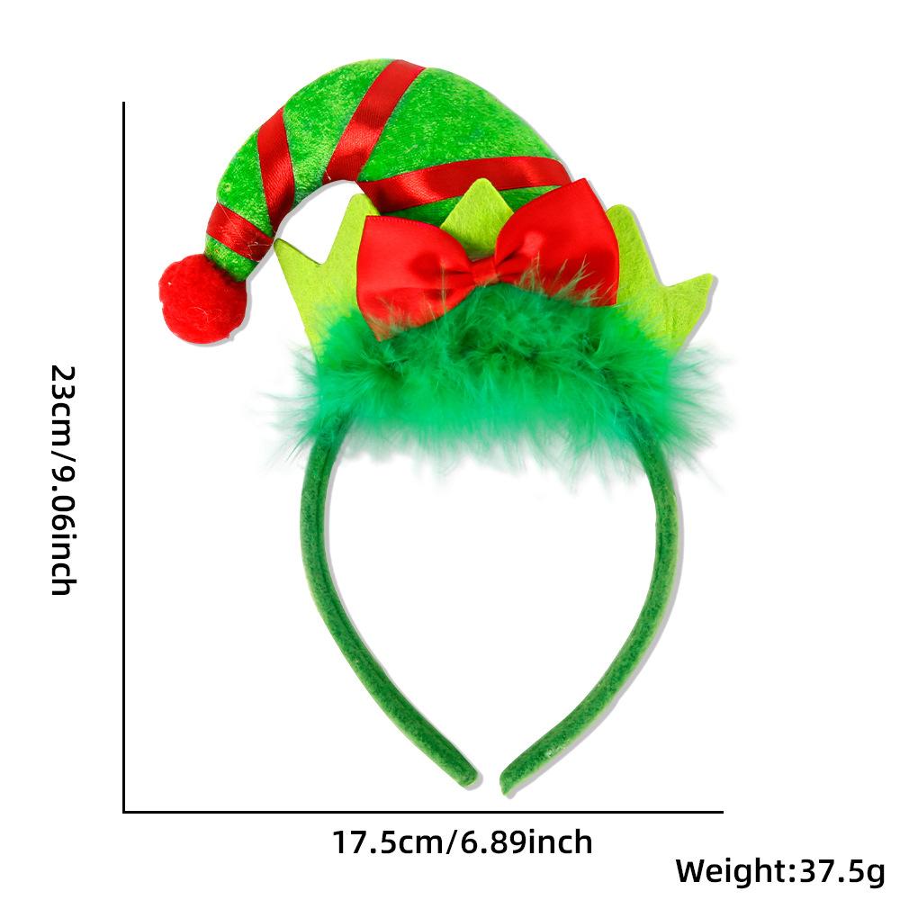 Cute Cartoon Christmas Headwear Photo Props Xmas Hat Bands Christmas Headband  Christmas Decor