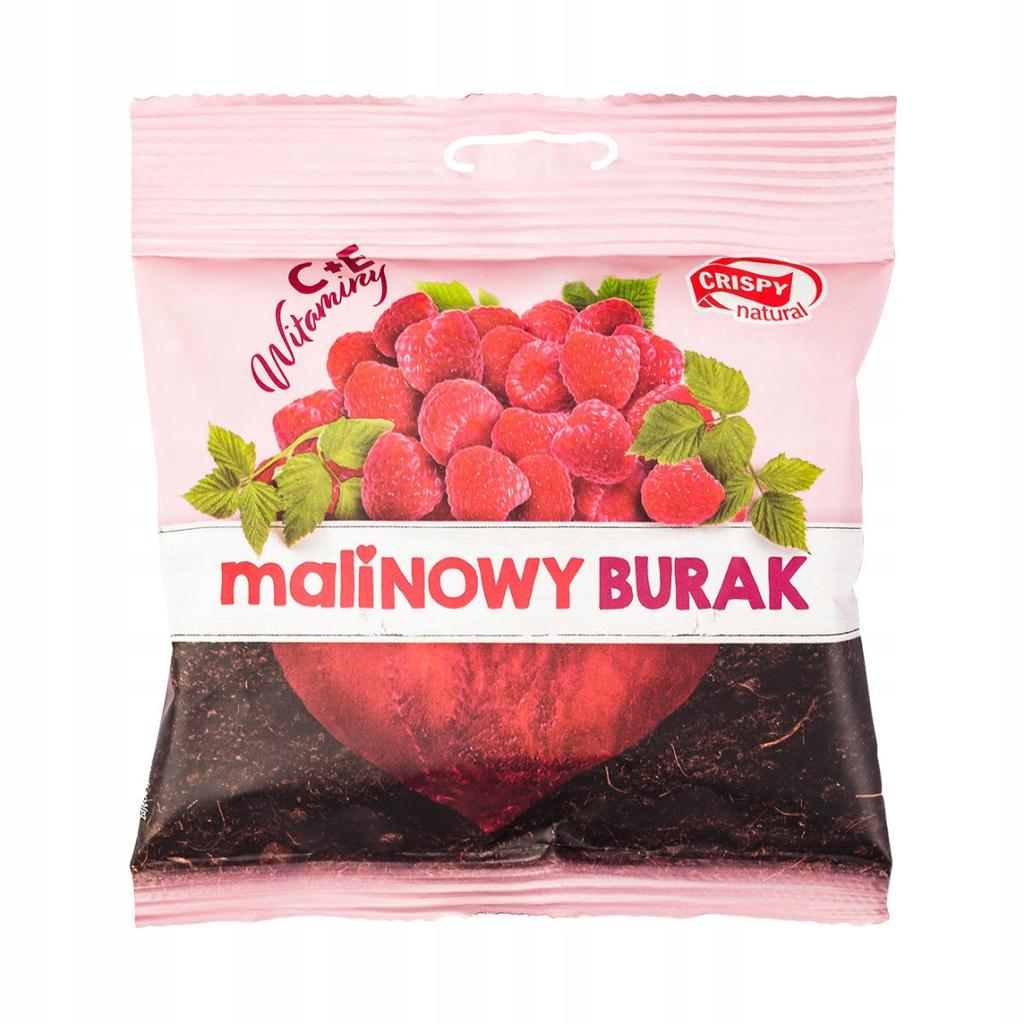 Crispy dried beetroot with raspberry juice 18g Beetroot chips with raspberry