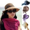 Женская пляжная шляпа с большими полями, солнцезащитная соломенная шляпа со шнуровкой и бантом, универсальная летняя шляпа от солнца для повседневной носки