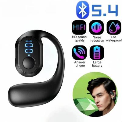 Bluetooth 5.3 наушники Signle цифровой дисплей спортивная гарнитура беспроводной ушной крючок наушники HiFi стерео шумоподавление вкладыши