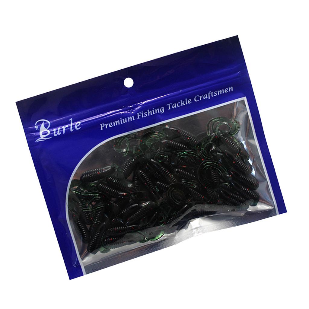 50Pcs Fishing Lures Soft Fishing Lures Soft Twister Tail Swimbaits Lures Twister Tail Swimbaits Soft Artificial Lures