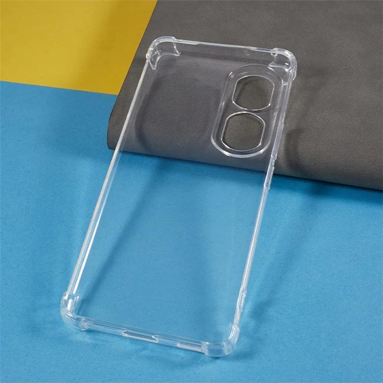 For Honor 80 Pro 5G Transparent Phone Case Drop-proof Corner Protective TPU Cover