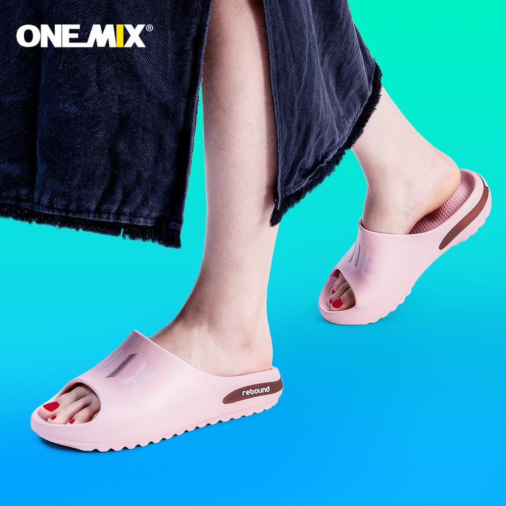 onemix Новое оригинальное поступление, мужские домашние сандалии, летние повседневные уличные нескользящие пляжные ватные туфли для взрослых, мужские домашние шлепанцы с героями мультфильмов