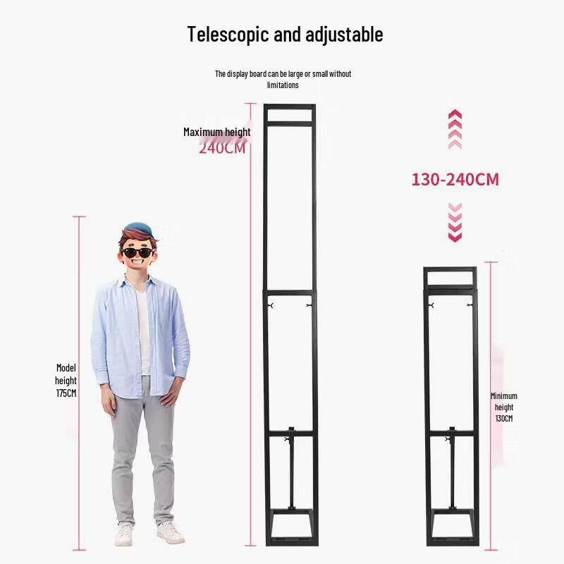 Heavy-Duty Outdoor Adjustable Banner Stand