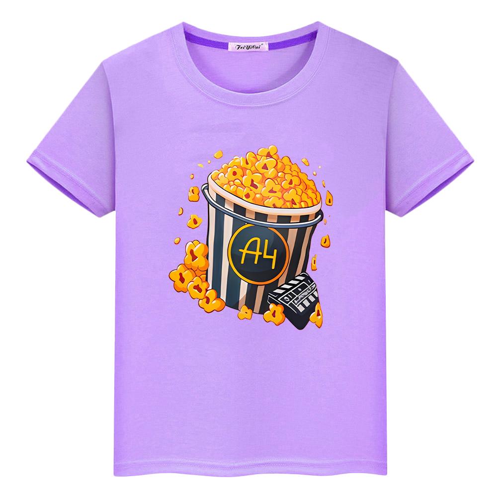 Merch A4 футболка с принтом ягненка для детей, мальчиков 10 лет, топы из 100% хлопка, футболки, Влад, A4, аниме, короткая футболка с принтом гордости, y2k, цельная одежда для девочек