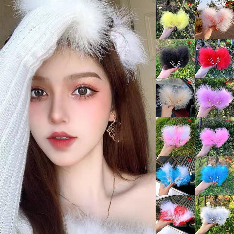 1 шт. Белое перо феи боковая заколка новая заколка для волос аксессуар для волос для девочки украшения для волос свадебная шпилька тиара заколки