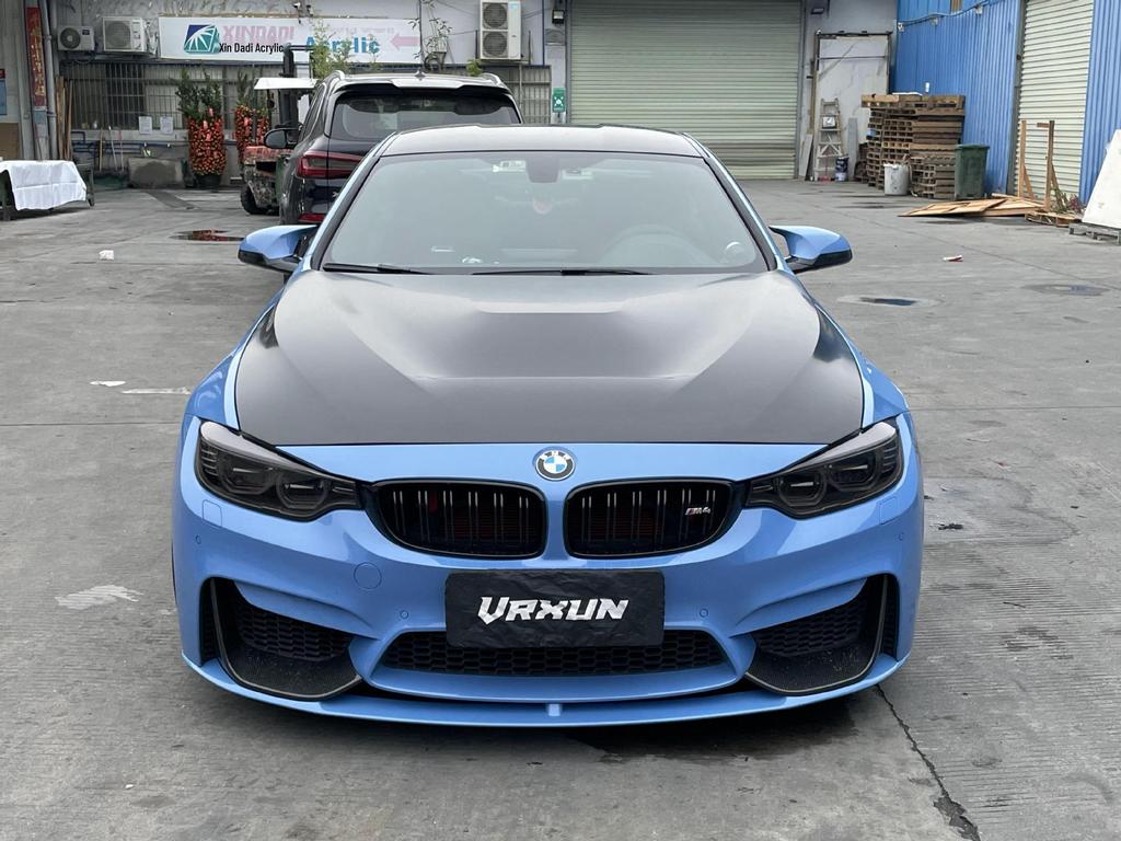 Алюминиевая крышка двигателя в стиле GTS с прорезями для BMW M3 M4 F80 F82 2014-2020