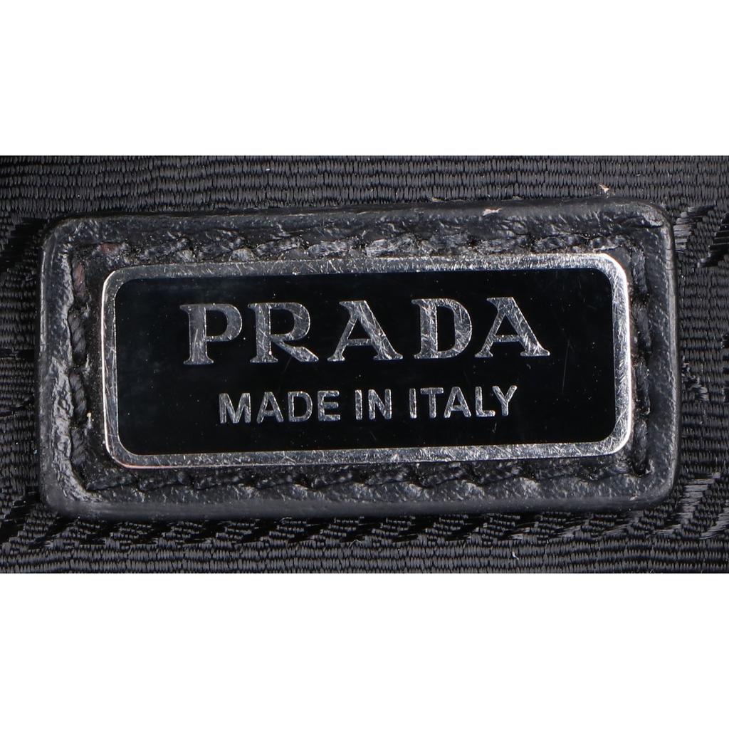 PRADA 2VZ098 Vitello Dino Cow Leather Crossbody Bag Shoulder bag blackUsed