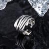 Тяжелое Потертое Тайское Серебряное Женское Регулируемое Кольцо - Европейское Американское Ретро Модное Ювелирное Изделие Подарок