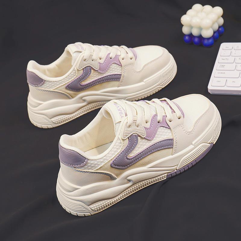 Белые туфли Женская обувь Универсальные плоские кроссовки Весна и осень Студенческая женская удобная спортивная повседневная обувь для девочек