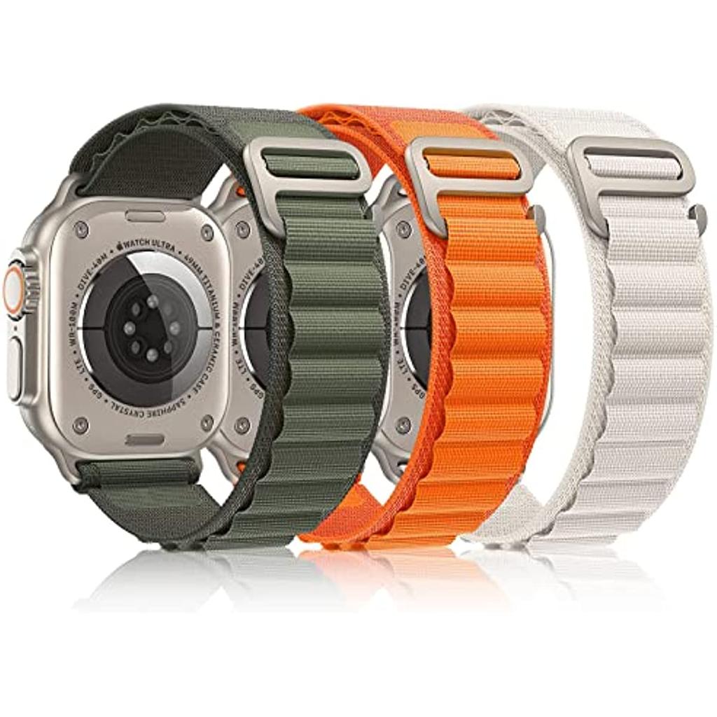 Alpine Loop Strap For Apple Watch Band 49mm 45mm 41mm 44mm 40mm Nylon Watchband Bracelet Belt Iwatch Series 3 5 SE 6 7 8 Ultra