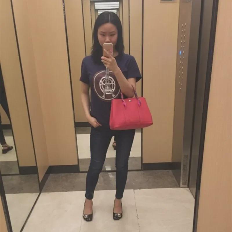 2024 Genuine Leather Women's Crossbody Handbag - Large, Simple, Fashionable, Garden Bag