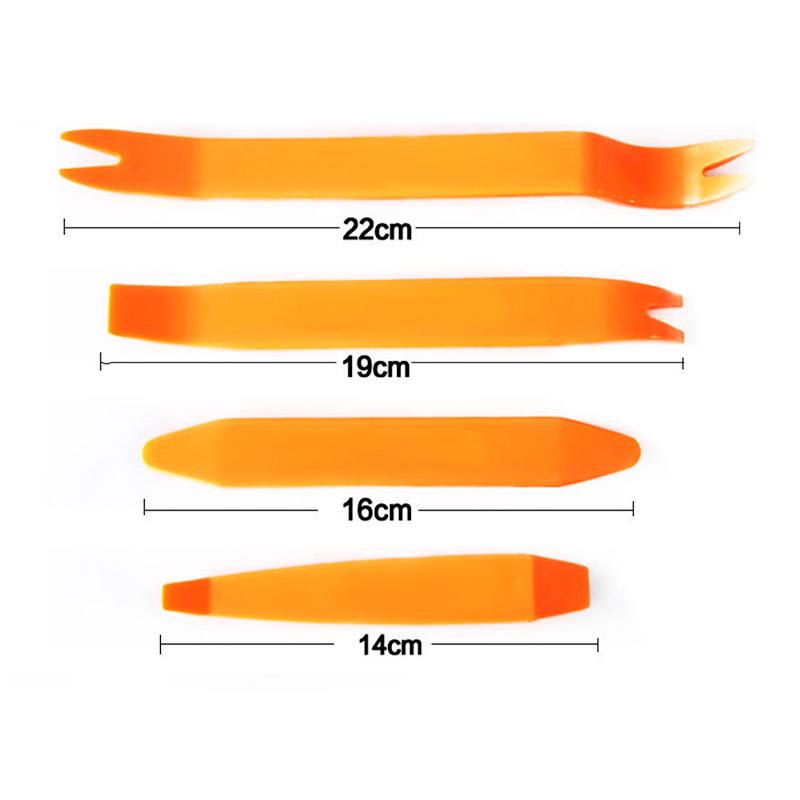 4Pcs Auto Car Radio Panel Door Clip Panel Trim Dash Audio Removal Installer Pry Kit Repair Tool