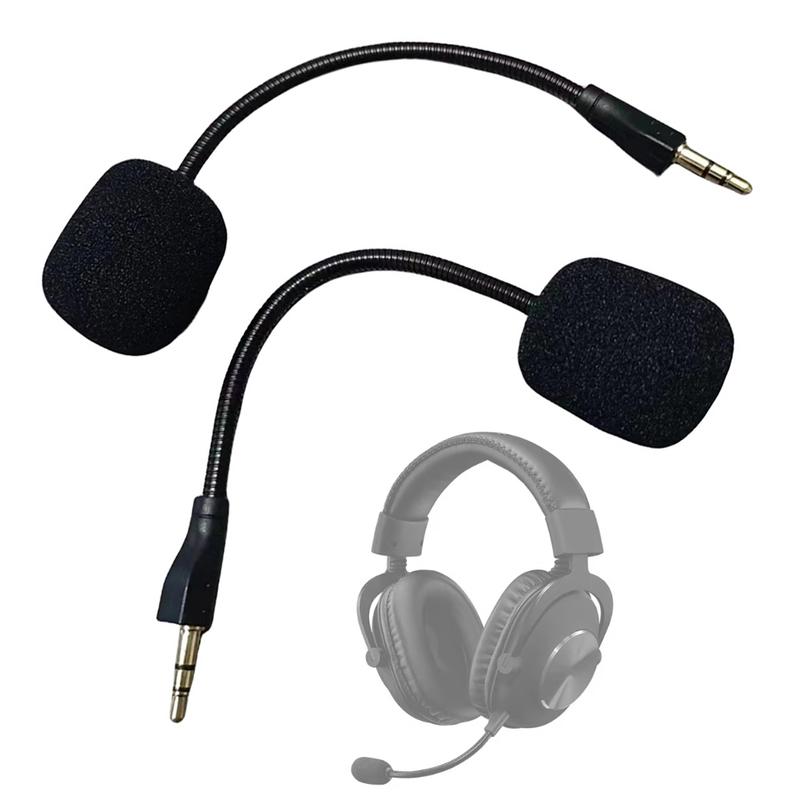 Replacement 3.5mm Microphone Game Mic Bendable Game Microphone Headsets Microphone for Logitech G PRO G PRO X Gaming Headsets