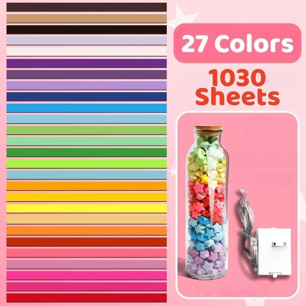 Сделай сам Пятиконечная Звезда Бутылка Желаний Каваи Декоративные Оригами Звезды Бумажные Полоски Декор для Дома Радужный Цвет