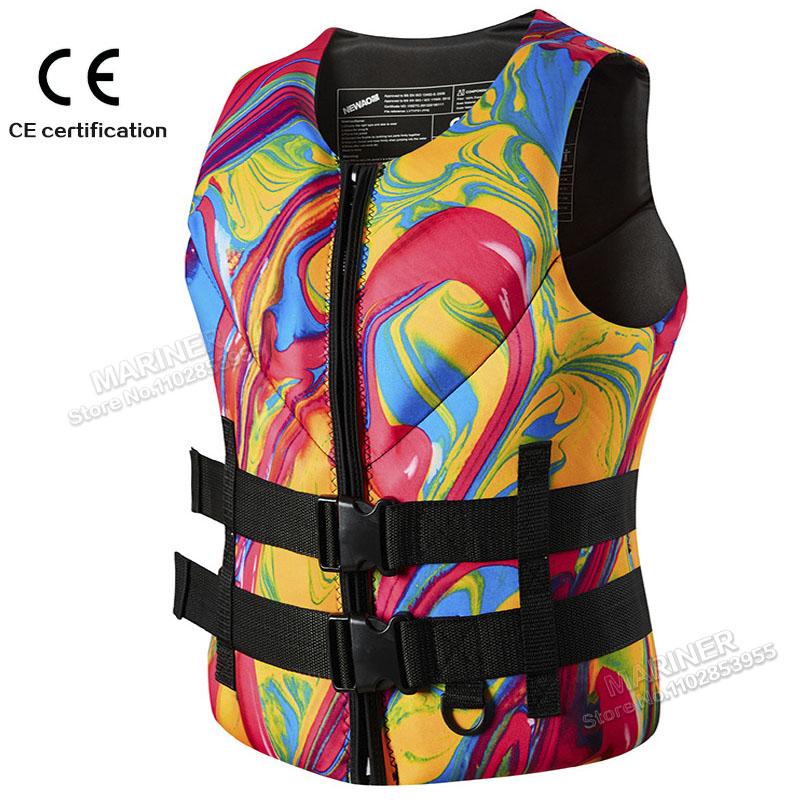 Страховочный жилет Wakesurf Comp Vest, одобрен CE, неопреновый спасательный жилет для вейк-серфинга, но отлично подходит для всех других видов водного спорта