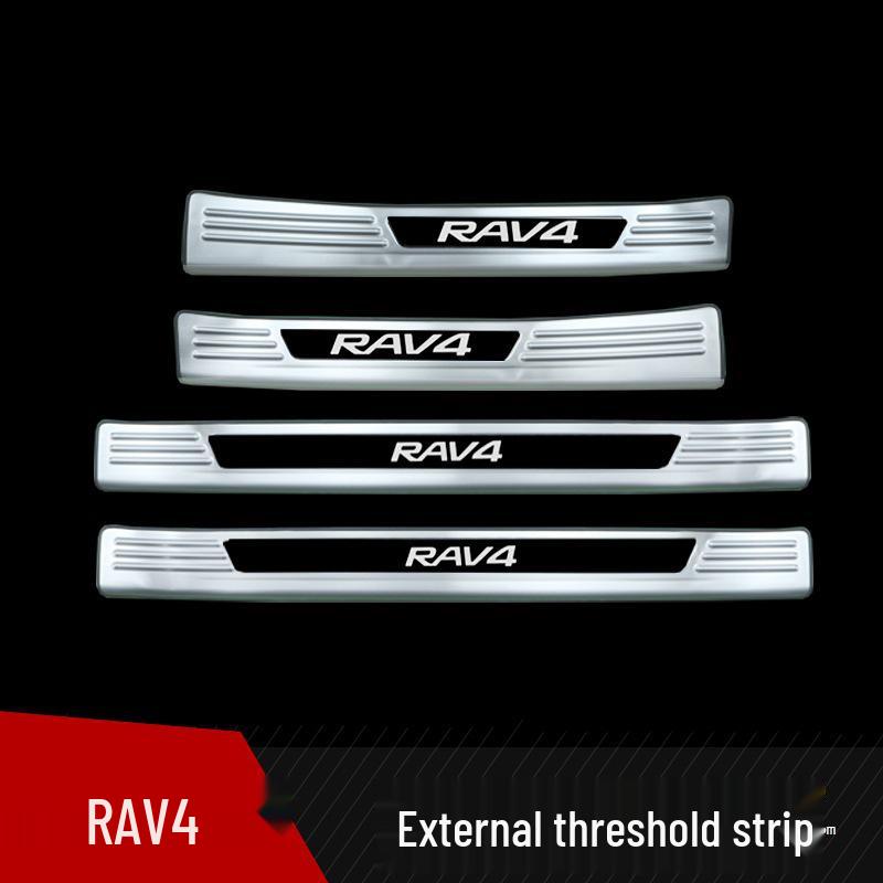 Накладка на порог из нержавеющей стали для Toyota RAV4 2024