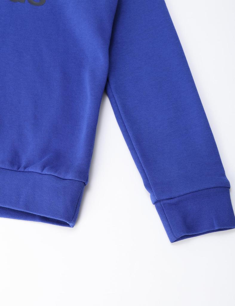 Adidas Essentials Big Logo Fleece Jogger Set for Legend Ink J160 Kids, DTP58, Top Semi-Silent Blue, Bottom (IV7307),