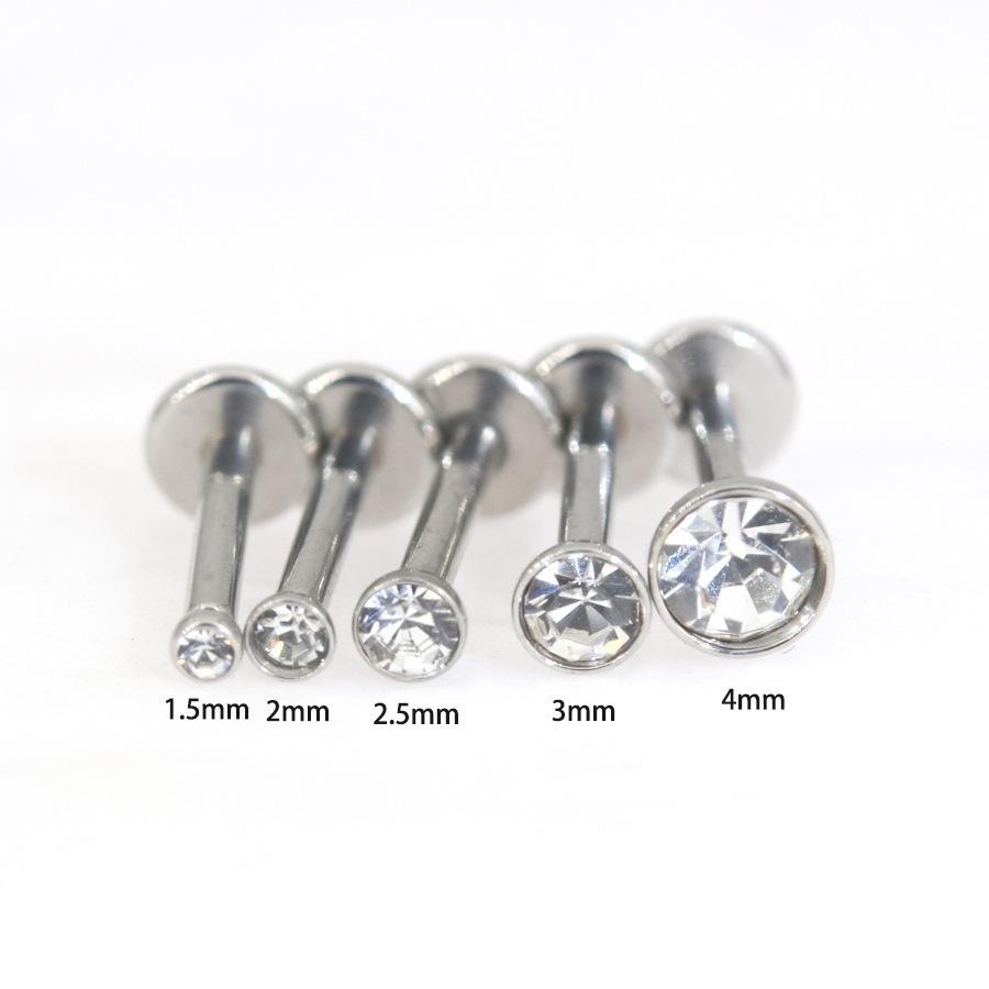 Титановый сплав Пуш-ин штанга-чаша для пирсинга ушей и носа