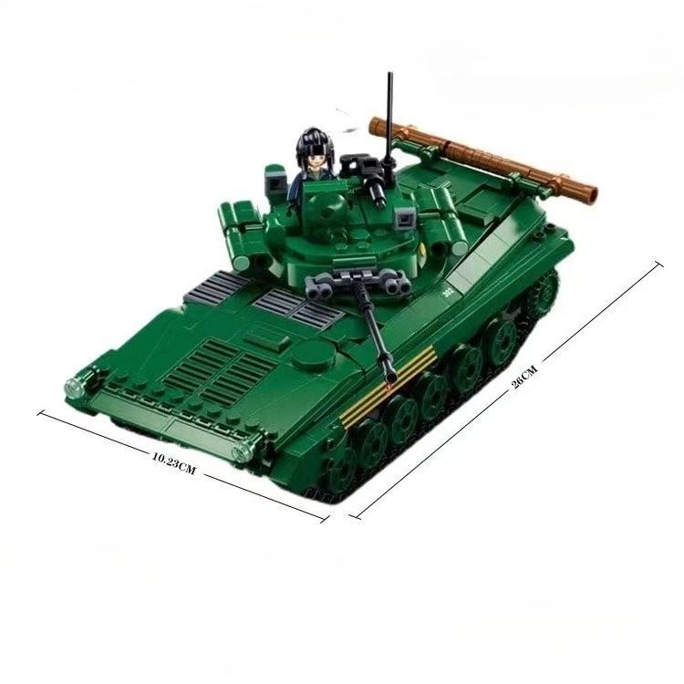 738 шт. Военный танк БМП-2МС Модель Кирпичики Боевая машина пехоты Оружие Конструкторы Обучающие игрушки для детей БЕЗ КОРОБКИ