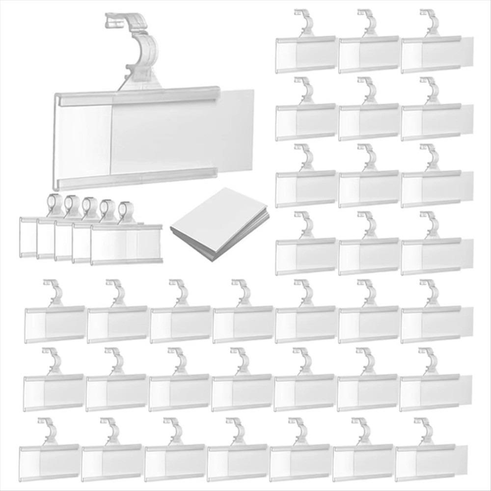 10Pcs Snapon Lockon Label Holder Plastic Sign Card Holder Price Tag Holder Retail Store Display