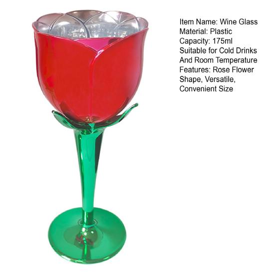 1/2/4 шт. бокал для вина в форме цветка розы, бокалы для вина для коктейлей, напитков, ресторанов, кофе-баров