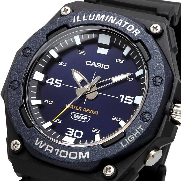 Casio CASIO Стандартные Аналоговые Кварцевые Часы со Светодиодной Подсветкой MW-620H-2AV Мужские Темно-синие MW-620H-2AV