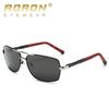 Fashion Polarized Sunglasses Classic Square Sun Glasses UV400 Mirror Aluminum Leg Eyeglasses for Men