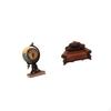 Фигурка Настольные Часы Арт Craft Украшение для Офисной Полки Спальни Шкафа с Миниатюрным Диваном
