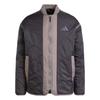 adidas ЛЕГКАЯ УТЕПЛЕННАЯ КУРТКА-ПУХОВИК Черный/Серый JG5936
