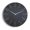 Wall Hanging Analog Wood Grain Cute Clock, Black, Clock, Silent, Clock, Dial, Antique, Scandinavian, Stylish,