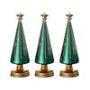 1/3Pcs Christmas Tree Decor with LED Light Built-in Timer Gradient Xmas Tree Sculptures Festive Home Decor