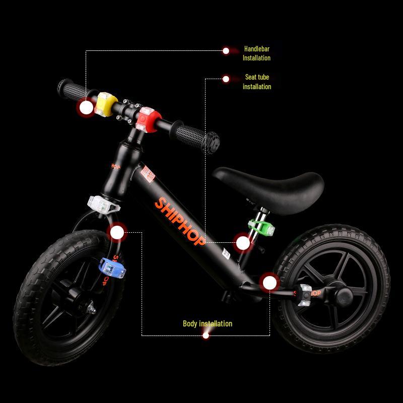 Светодиодный фонарь-лягушка с двойным глазом 6-го поколения: Ночная езда и предупреждающий свет для скейтборда