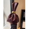 Korean Version of Niche and Weird Small Bag for Women In Autumn and Winter New Retro Pleated Mini Bucket Bag
