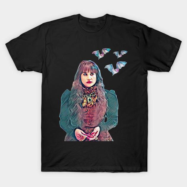 Asian Size Men Black Print T-shirt Nadja T-Shirt No-Cut Heat Transfer Print Cotton Tshirt