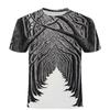 Creative 3D Print Weaving Texture T-shirt Men Summer Casual Street T Shirts Personality Round Neck Short Sleeves Tees Tops