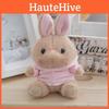 Plush Rabbit Whimsical Keychain Adorable Stuffed Toy Doll With Colorful Clothing Options