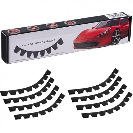 8PCS DIY Car Front Bumper Scrape Guard Kit Chassis Anti-Scratch Protector Plate